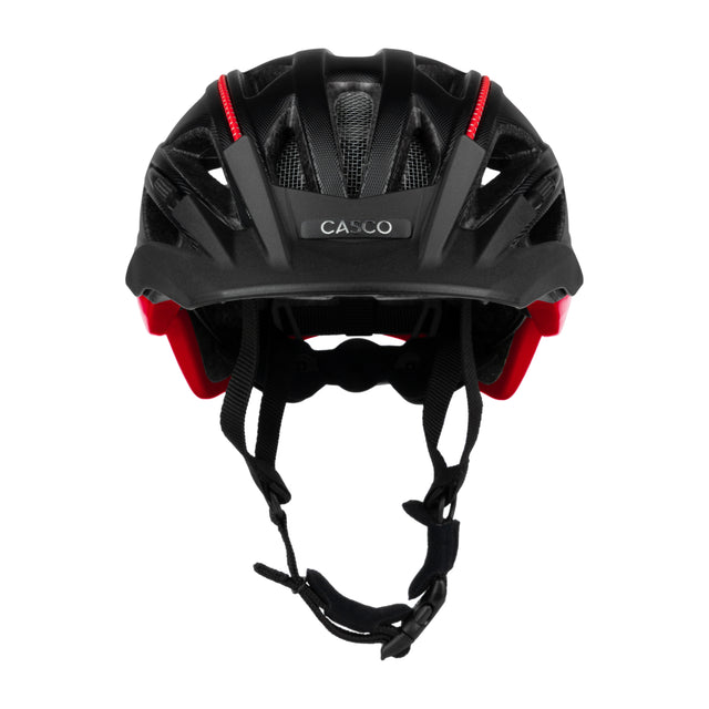 Casco ACTIV2 black structure red - Cykelhjelm