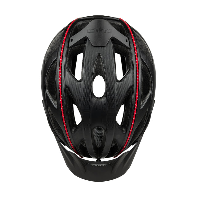 Casco ACTIV2 black structure red - Cykelhjelm