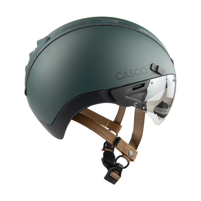 Casco Roadster Plus Duplex Emerald Green cykelhjelm med visir