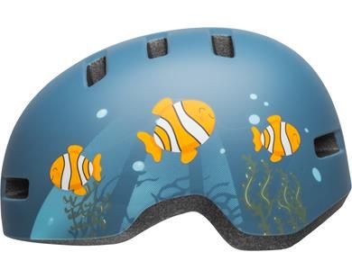 Bell Cykelhjelm Lil Ripper Baby Clown Fish Mat Gråblå