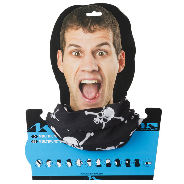 M-WAVE - sort skelethoved - halsedisse