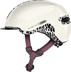 ABUS HUD-Y Leo White cykelhjelm – produktbillede 1