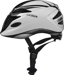 Abus Hubble Hjelm m. LED lys, Sort/Hvid