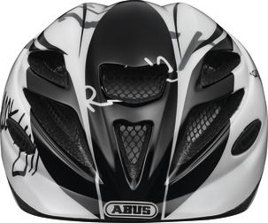 Abus Hubble Hjelm m. LED lys, Sort/Hvid