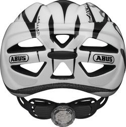 Abus Hubble Hjelm m. LED lys, Sort/Hvid