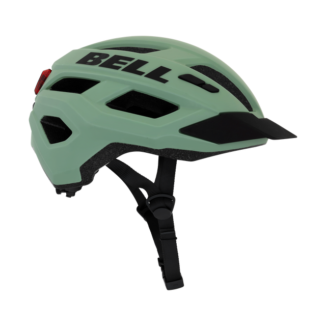 Bell Kick LED Mips i olivengrøn - Cykelhjelm