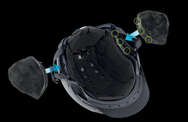 Casco Ørevarmere til Roadster/Mistrall-2/Snowball i sort