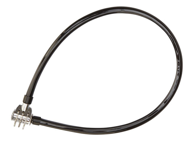 Kabellås Bike Attitude 4,5x650 mm Sort m/kode