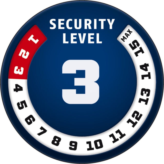 Abus Web-Black kædelås m. nøgler, 110 cm.