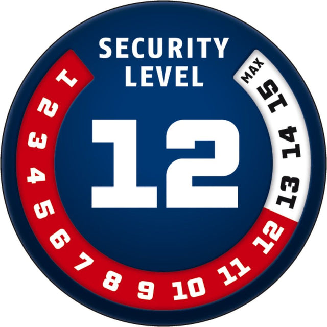 Abus bøjle Cykellås Ultimate 420/150HB140 + USH Rød med nøgle.