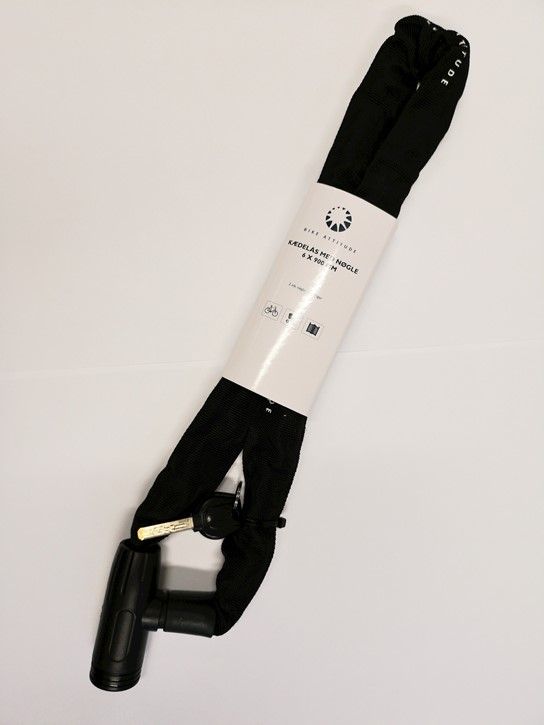 Tresor 1385 kædelås fra Abus m. kode, sort