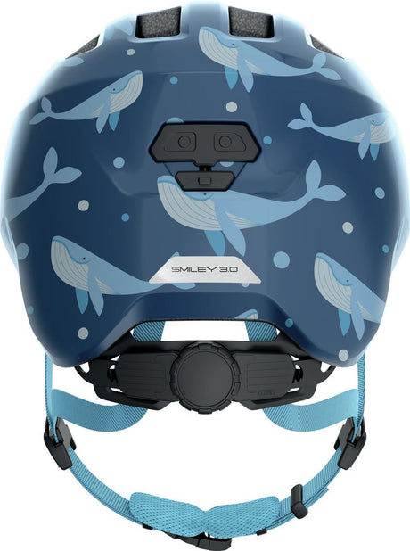 Abus Smiley 3.0 blue whale - børne cykelhjelm