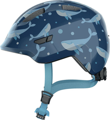 Abus Smiley 3.0 blue whale - børne cykelhjelm