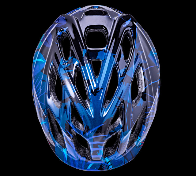 Chakra Child Lighted Jungle Blå - Cykelhjelm