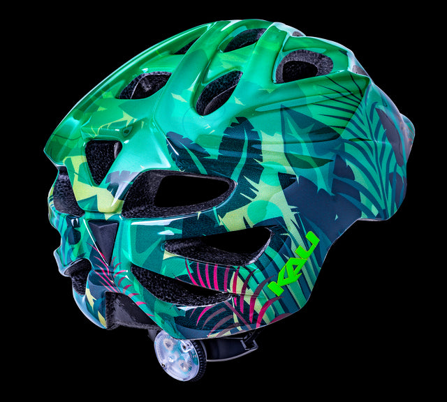 Chakra Child Lighted Jungle Blå - Cykelhjelm