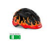 MET Helmet Hooray Black Flames/Glossy - Børnecykelhjelm