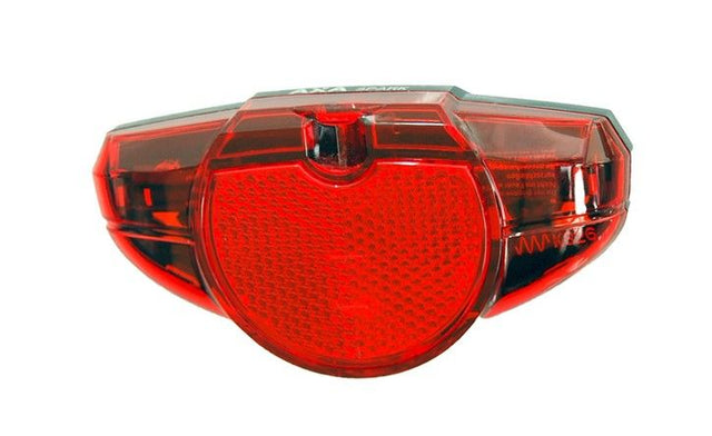 AXA Spark baglygte til bagagebærer 50/80 mm 1 diode m. refleks og batterier