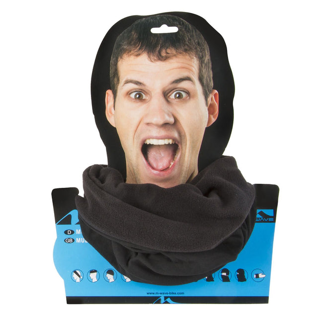 M-WAVE - sort fleece - halsedisse / tykt stof