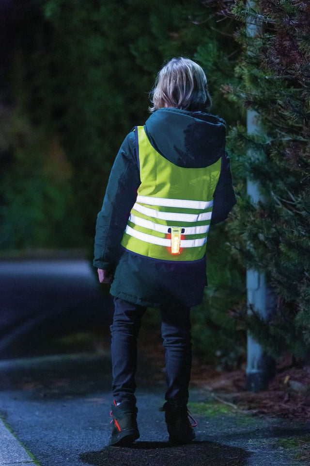 Abus LED-lampe lumino indicator light med velcrolukning i gul