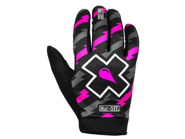 MUC-OFF cykelhandsker mtb i sort/pink