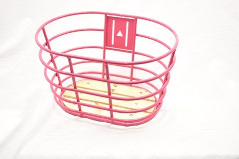 Grøn Norden alu cykelkurv m/træbund 28"