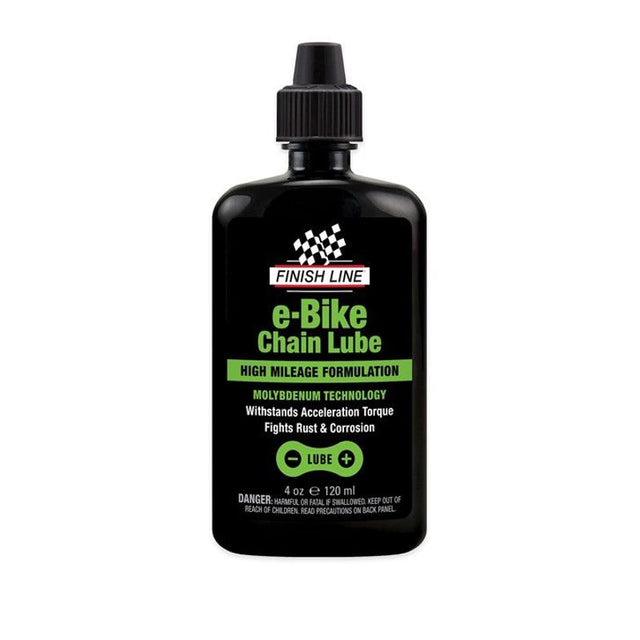 Finish Line E-Bike Chain lube 120ml (4oz) flaske - sort