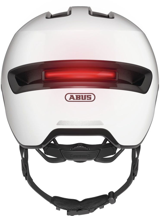 Abus HUD-Y shiny white cykelhjelm