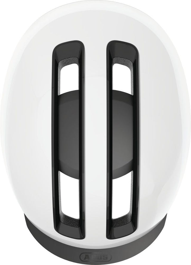 Abus HUD-Y shiny white cykelhjelm