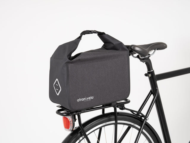 Atran Velo Travel top bagagetaske til AVS bagagebærer, grå/sort, vol. 10.5 L
