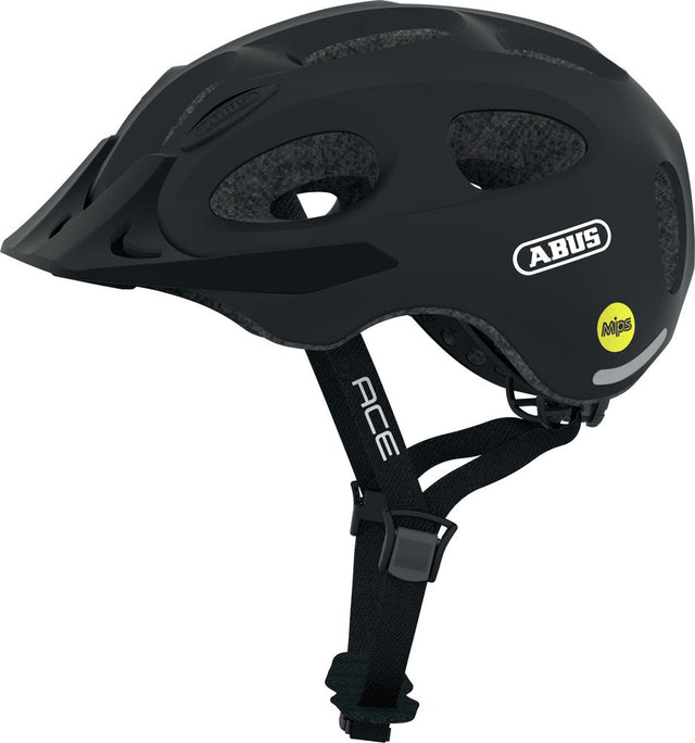 Velvet Black Youn-I Ace cykelhjelm fra Abus