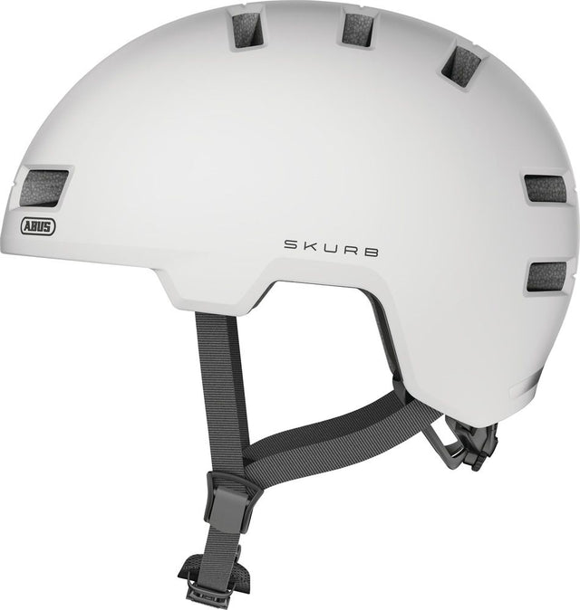 Abus Urban skurb pearl white - Cykelhjelm