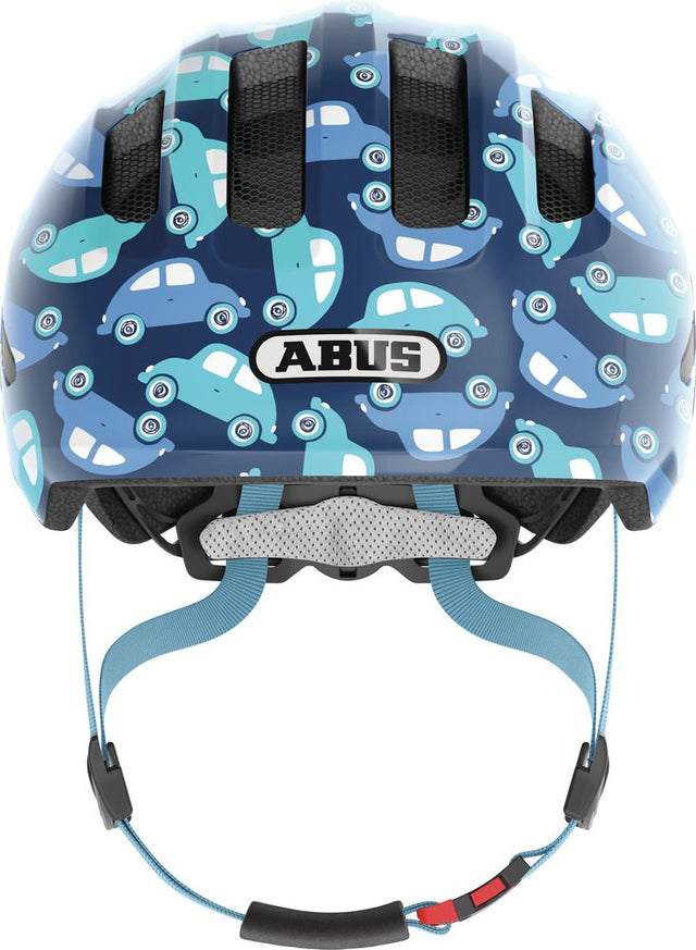 Abus Smiley 3.0 LED blue car - børne cykelhjelm