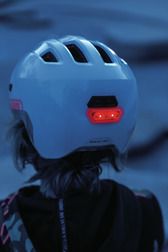 Abus - Smiley 3.0 ACE LED shiny white børnehjelm