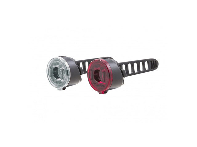 SPANNINGA Dot cykellygtesæt i sort