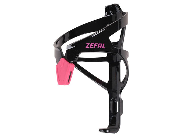 ZÉFAL flaskeholder Pulse A2 i sort og neon pink