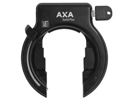 AXA SOLID PLUS/ZWART/SHIMANO RACK Ringlås