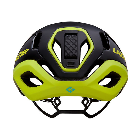 Lazer Vento KinetiCore Cykelhjelm i sort/neongul