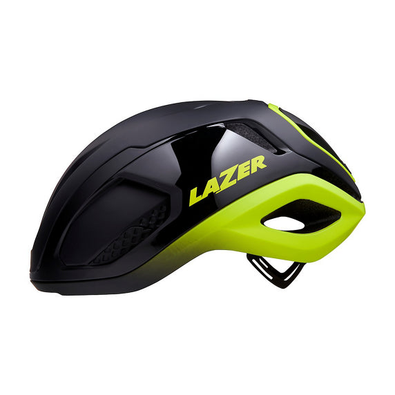 Lazer Vento KinetiCore Cykelhjelm i sort/neongul