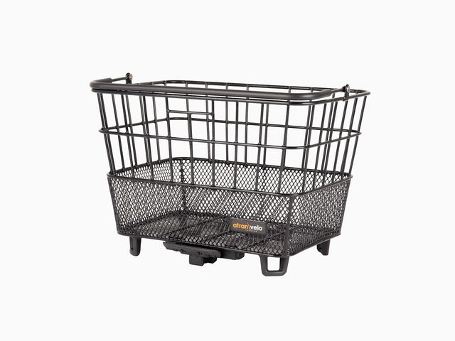 AtranVelo Bring kurv AVS alu str. M 28x31x30cm sort 21l 10kg