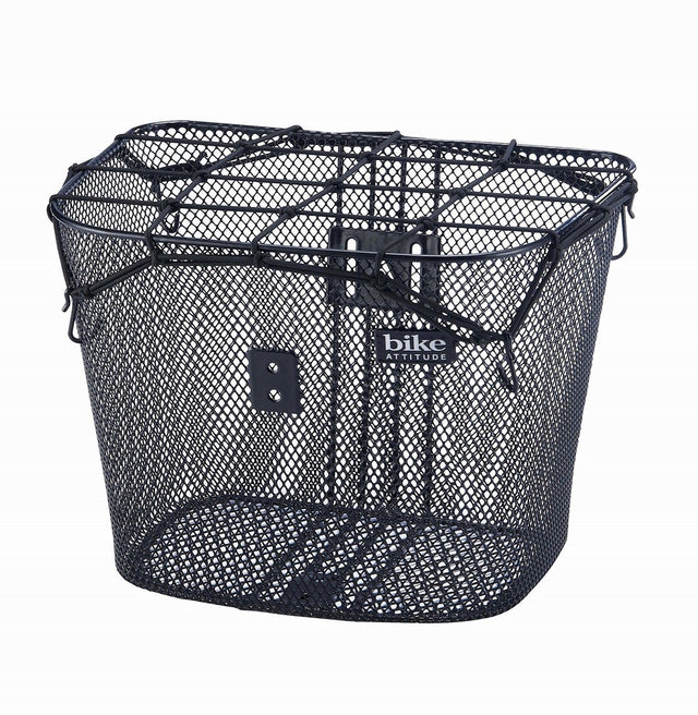Bike Attitude net monteres på kurv m. kroge sort