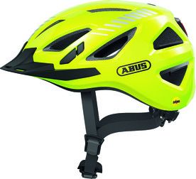 Abus Urban-I 3.0 MIPS signal yellow - cykelhjelm m. LED-baglygte