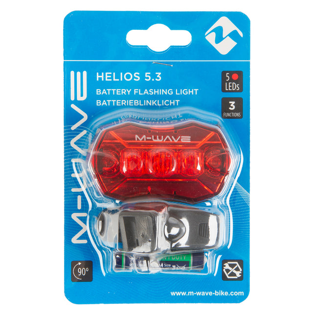 M-WAVE Helios 5.3 Batteri blinkende lys - Cykellygte