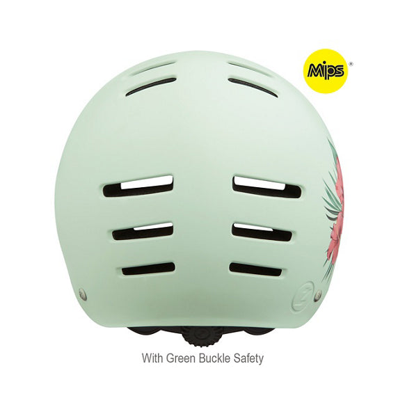 Lazer Cykelhjelm one+ mips matte green flowers