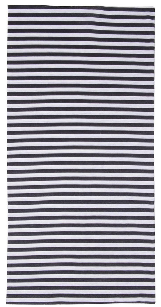 M-Wave Halsedisse i sort og hvid med stribede mønster