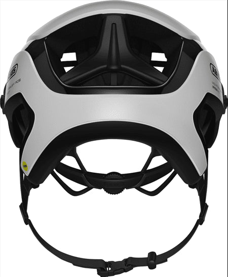 Polar White Montrailer ACE Mips cykelhjelm fra Abus