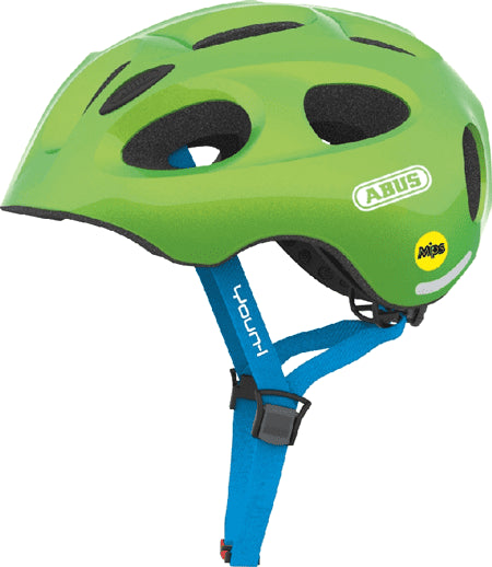 Sparkling Green Youn-I MIPS juniorhjelm fra Abus