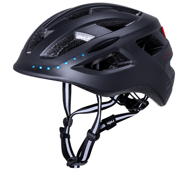 Kali Central Lit Sort Mat - Cykelhjelm