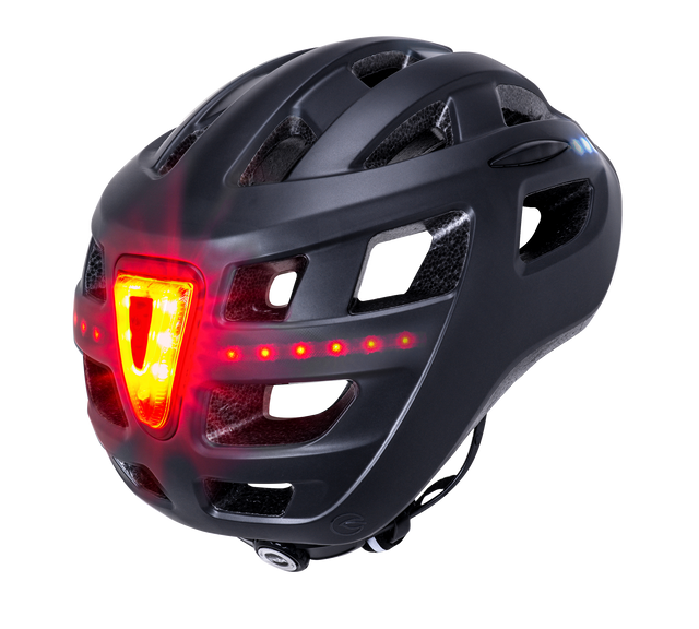 Kali Central Lit Sort Mat - Cykelhjelm