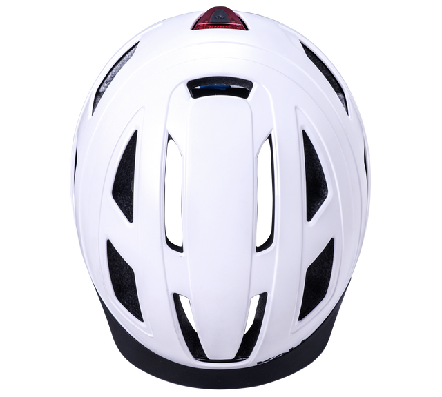 Kali Cruz i Hvid Mat- Cykelhjelm