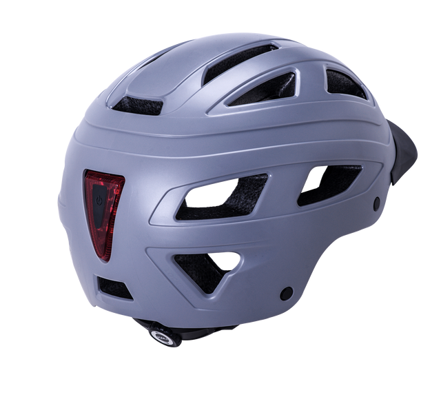 Kali Cruz i Grå Mat - Cykelhjelm